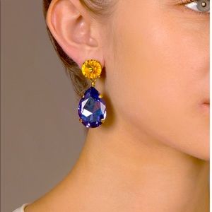 Roxanne Assoulin Hip-Hop But Not Tanzanite/Sunflower Earrings
